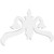 Ekena Millwork Pitch Florence Gable Pediment - Primed Polyurethane - GPP060X030X100FLO