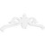 Ekena Millwork Pitch Florence Gable Pediment - Primed Polyurethane - GPP072X021X100FLO