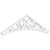 Ekena Millwork Pitch Genova Gable Pediment - Primed Polyurethane - GPP048X012X100GEN