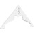 Ekena Millwork Pitch Heath Gable Pediment - Primed Polyurethane - GPP036X017X100HEA
