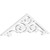 Ekena Millwork Pitch Hurley Gable Pediment - Primed Polyurethane - GPP036X011X100HUR