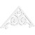 Ekena Millwork Pitch Hurley Gable Pediment - Primed Polyurethane - GPP048X020X100HUR