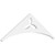 Ekena Millwork Pitch Naple Gable Pediment - Primed Polyurethane - GPP036X012X100NAP