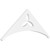 Ekena Millwork Pitch Naple Gable Pediment - Primed Polyurethane - GPP036X015X100NAP