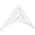 Ekena Millwork Pitch Naple Gable Pediment - Primed Polyurethane - GPP036X018X100NAP