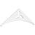 Ekena Millwork Pitch Naple Gable Pediment - Primed Polyurethane - GPP048X016X100NAP