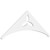 Ekena Millwork Pitch Naple Gable Pediment - Primed Polyurethane - GPP048X018X100NAP