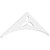 Ekena Millwork Pitch Naple Gable Pediment - Primed Polyurethane - GPP060X020X100NAP