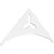 Ekena Millwork Pitch Naple Gable Pediment - Primed Polyurethane - GPP060X028X100NAP