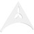 Ekena Millwork Pitch Naple Gable Pediment - Primed Polyurethane - GPP060X035X100NAP