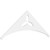 Ekena Millwork Pitch Naple Gable Pediment - Primed Polyurethane - GPP072X027X100NAP