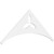 Ekena Millwork Pitch Naple Gable Pediment - Primed Polyurethane - GPP072X030X100NAP