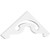Ekena Millwork Pitch Northwest Gable Pediment - Primed Polyurethane - GPP036X012X100NOR