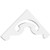 Ekena Millwork Pitch Northwest Gable Pediment - Primed Polyurethane - GPP036X014X100NOR