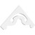 Ekena Millwork Pitch Northwest Gable Pediment - Primed Polyurethane - GPP036X015X100NOR