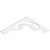 Ekena Millwork Pitch Northwest Gable Pediment - Primed Polyurethane - GPP060X013X100NOR