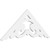 Ekena Millwork Pitch Preston Gable Pediment - Primed Polyurethane - GPP036X015X100PRE