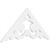 Ekena Millwork Pitch Preston Gable Pediment - Primed Polyurethane - GPP048X022X100PRE