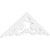 Ekena Millwork Pitch Preston Gable Pediment - Primed Polyurethane - GPP072X024X100PRE
