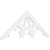 Ekena Millwork Pitch Riley Gable Pediment - Primed Polyurethane - GPP060X023X100RIL