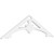 Ekena Millwork Pitch Sellek Gable Pediment - Primed Polyurethane - GPP048X014X100SLK