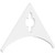 Ekena Millwork Pitch Turner Gable Pediment - Primed Polyurethane - GPP036X021X100TUR