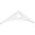 Ekena Millwork Pitch Turner Gable Pediment - Primed Polyurethane - GPP048X012X100TUR