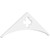 Ekena Millwork Pitch Turner Gable Pediment - Primed Polyurethane - GPP048X016X100TUR