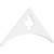 Ekena Millwork Pitch Turner Gable Pediment - Primed Polyurethane - GPP048X022X100TUR