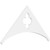 Ekena Millwork Pitch Turner Gable Pediment - Primed Polyurethane - GPP048X024X100TUR