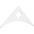 Ekena Millwork Pitch Turner Gable Pediment - Primed Polyurethane - GPP060X025X100TUR