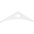 Ekena Millwork Pitch Turner Gable Pediment - Primed Polyurethane - GPP072X015X100TUR