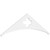 Ekena Millwork Pitch Turner Gable Pediment - Primed Polyurethane - GPP072X021X100TUR