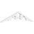 Ekena Millwork Pitch Vienna Gable Pediment - Primed Polyurethane - GPP036X008X100VIE
