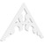 Ekena Millwork Pitch Vienna Gable Pediment - Primed Polyurethane - GPP036X021X100VIE