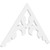 Ekena Millwork Pitch Vienna Gable Pediment - Primed Polyurethane - GPP048X028X100VIE