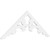 Ekena Millwork Pitch Vienna Gable Pediment - Primed Polyurethane - GPP072X027X100VIE