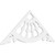 Ekena Millwork Pitch Wagon Wheel Gable Pediment - Primed Polyurethane - GPP048X020X100WAG