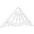 Ekena Millwork Pitch Wagon Wheel Gable Pediment - Primed Polyurethane - GPP060X025X100WAG