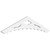 Ekena Millwork Pitch Wellington Gable Pediment - Primed Polyurethane - GPP036X008X100WEL