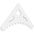 Ekena Millwork Pitch Wellington Gable Pediment - Primed Polyurethane - GPP036X018X100WEL