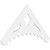 Ekena Millwork Pitch Wellington Gable Pediment - Primed Polyurethane - GPP048X024X100WEL