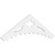 Ekena Millwork Pitch Wellington Gable Pediment - Primed Polyurethane - GPP060X018X100WEL