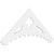 Ekena Millwork Pitch Wellington Gable Pediment - Primed Polyurethane - GPP060X025X100WEL
