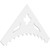 Ekena Millwork Pitch Wellington Gable Pediment - Primed Polyurethane - GPP072X036X100WEL