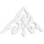 Ekena Millwork Pitch Whitman Gable Pediment - Primed Polyurethane - GPP036X015X100WHI