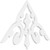 Ekena Millwork Pitch Whitman Gable Pediment - Primed Polyurethane - GPP036X021X100WHI
