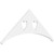 Ekena Millwork Pitch Winston Gable Pediment - Primed Polyurethane - GPP048X020X100WIN