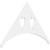 Ekena Millwork Pitch Winston Gable Pediment - Primed Polyurethane - GPP060X035X100WIN