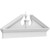 Ekena Millwork Acorn Combination Pediment - Primed Polyurethane - PEDPC042X175ACR00